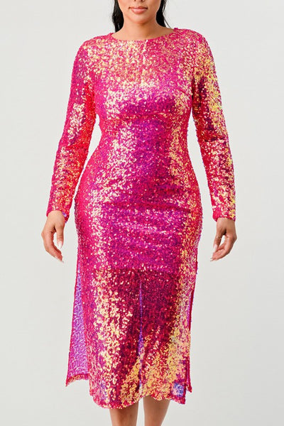 Sequin Glamour Maxi Dress