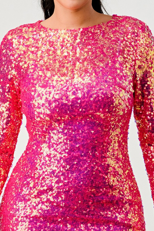 Sequin Glamour Maxi Dress