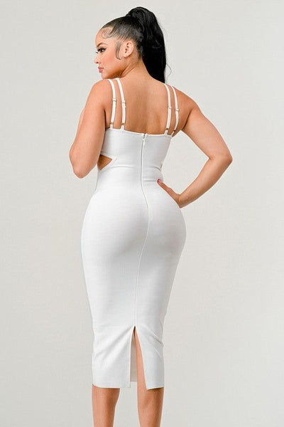 Feeling Sexy White Midi Dress