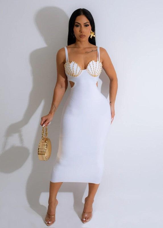 Feeling Sexy White Midi Dress