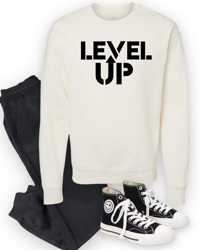 Level Up Graphic Crew Sweatshirt PLUS