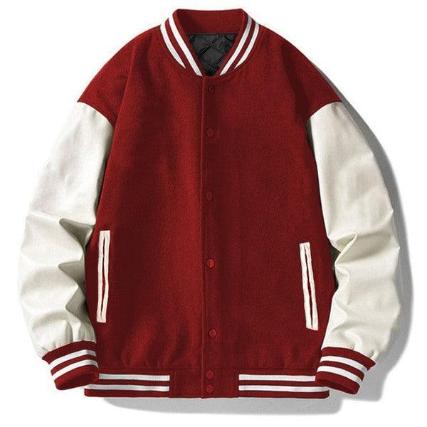 Blank Men s Letterman Varsity Jacket Statement Piece NY